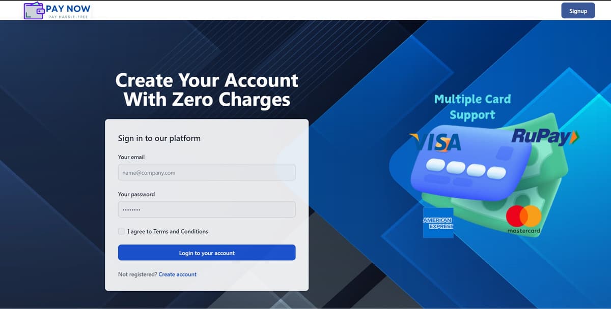 Pay Now demo